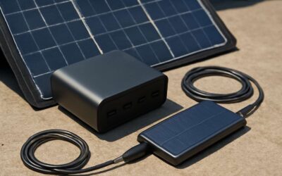Charge on the go: solar battery and charger that powers adventures and emergencies.