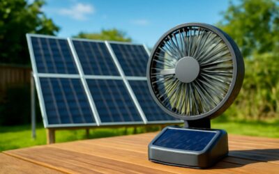 Stay cool anywhere with a solar battery fan