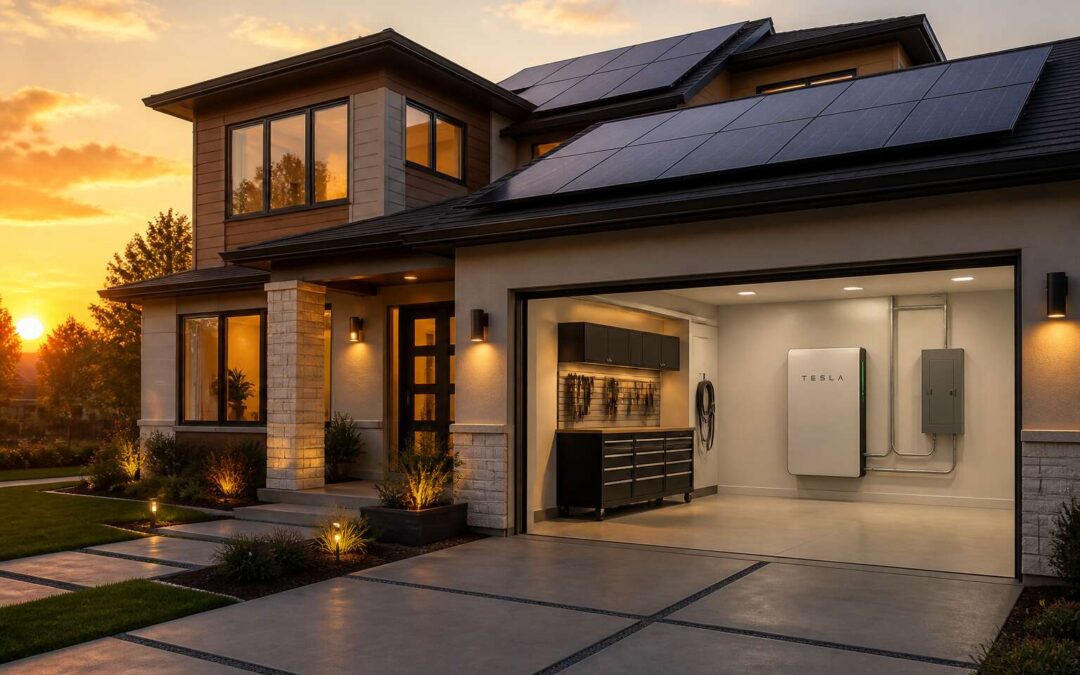 Solar battery backup for house keeps your lights on when grid fails.