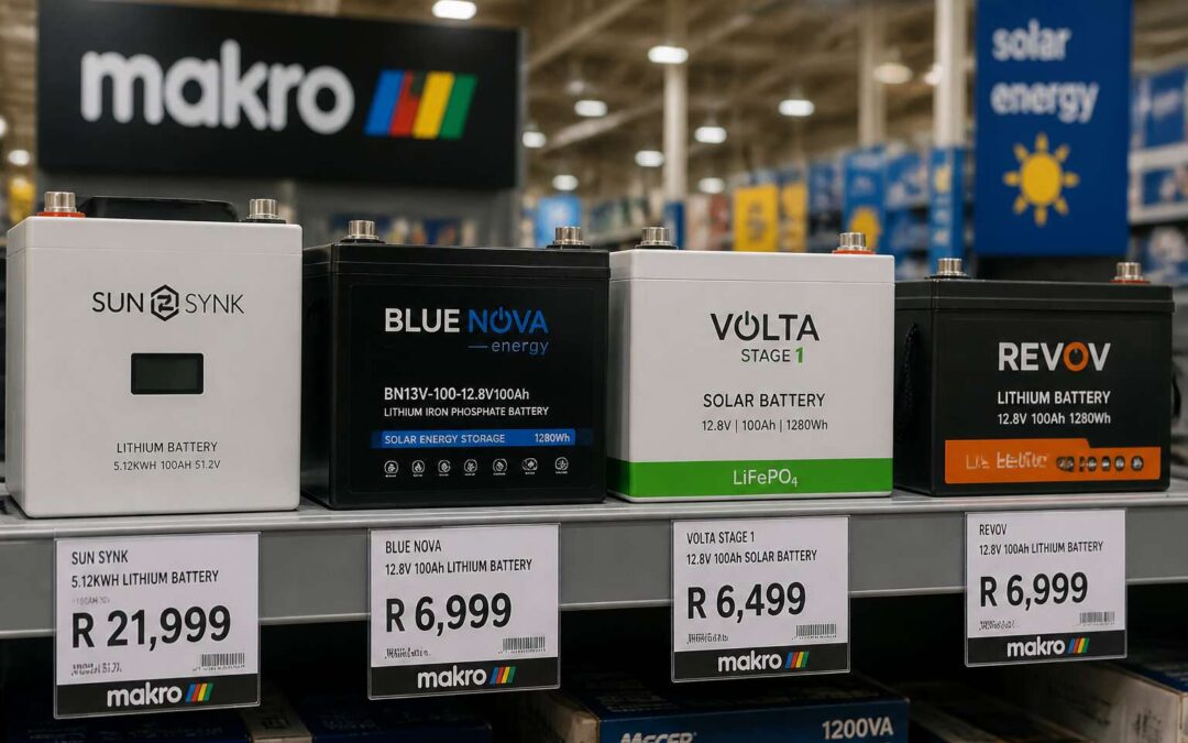 Compare solar battery prices at makro and save today.