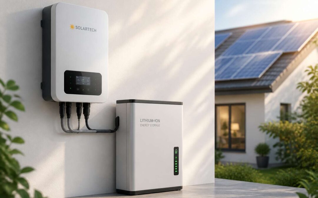 Solar battery and inverter systems keep your home powered through outages and peak hours.