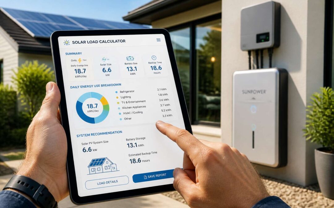Solar battery load calculator: find the right battery size for your needs.